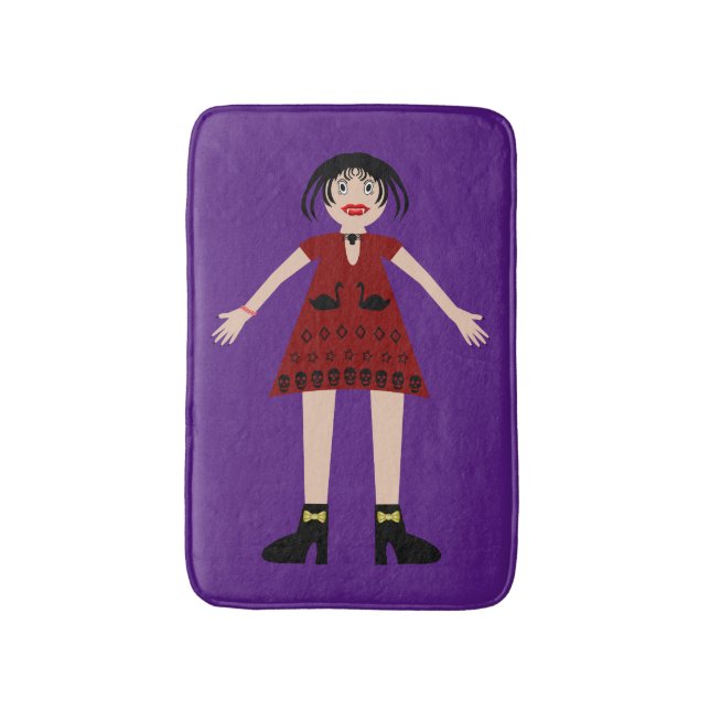 Gothic Halloween Vampire Dam Badrumsmatta (Framsidan (Vertikal))