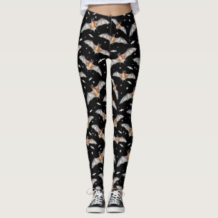 Gothic Halloween Vampire Fladdermöss Goth Creepy C Leggings