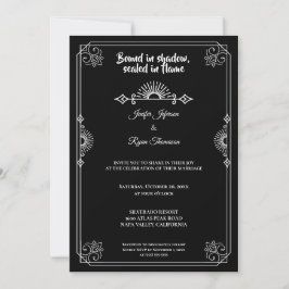 Gothic halloween wedding Invitation Inbjudningar