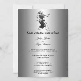 Gothic halloween wedding Invitation Inbjudningar