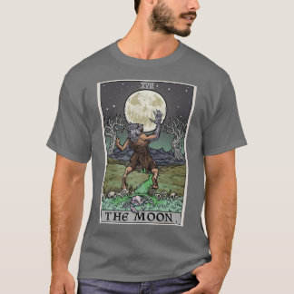 Gothic Halloween Werevarg Spoo från Måne Tarot Car T Shirt