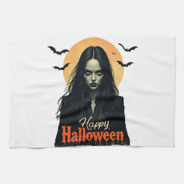 Gothic Halloween Witch Kökshandduk