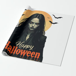 Gothic Halloween Witch Presentpapper