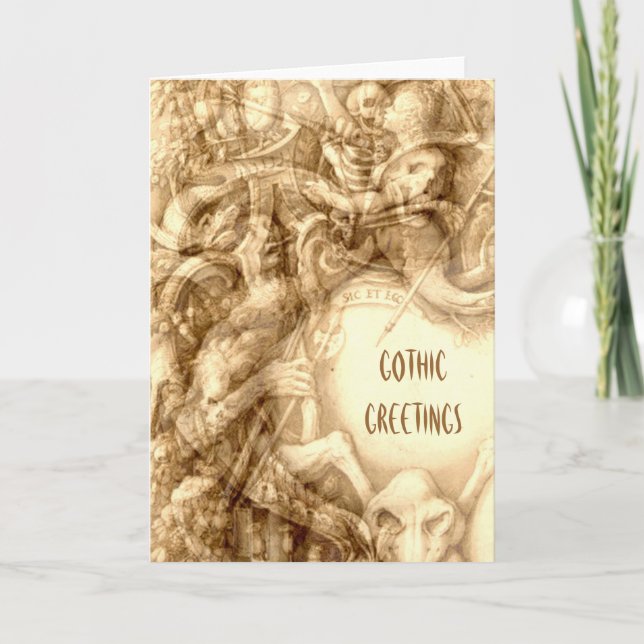 Gothic Hälsning Card Kort (Framsida)