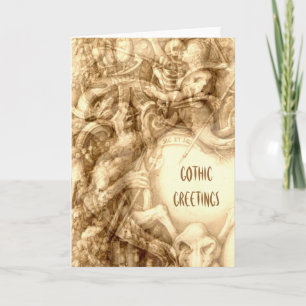 Gothic Hälsning Card Kort