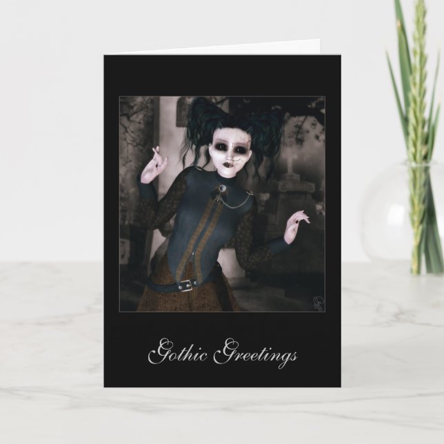 Gothic Hälsning Kort (Framsida)
