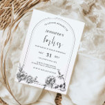 Gothic hand plockade arch 50:e Födelsedagsfesten Inbjudningar<br><div class="desc">Designat att samordna med vår Gothic Hand plockade Blommigt Collection, har denna 50:e födelsedagsfest inbjudan en unik hand plockade-blommor och döskallar i en båge. Lämpligt för ett moody, mörk gotiskt bröllop-tema. Om du vill göra en mer avancerad anpassning av den här designen, t.ex. ändra layout, teckensnitt eller storlek text, klickar...</div>