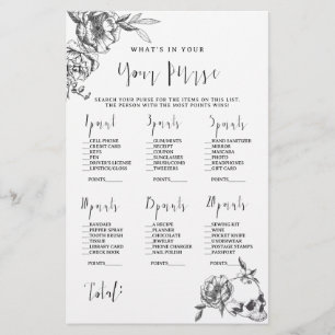 Gothic Hand plockade Flowers-möhippa-spelflugor Flygblad