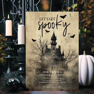 Gothic Haunted House-inbjudan Halloween fest Inbjudningar