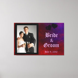 Gothic Heart Bröllop Keepsaké Canvas
