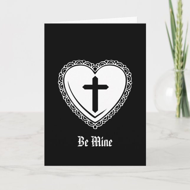 Gothic Heart Kor Valentine Helgkort (Framsida)
