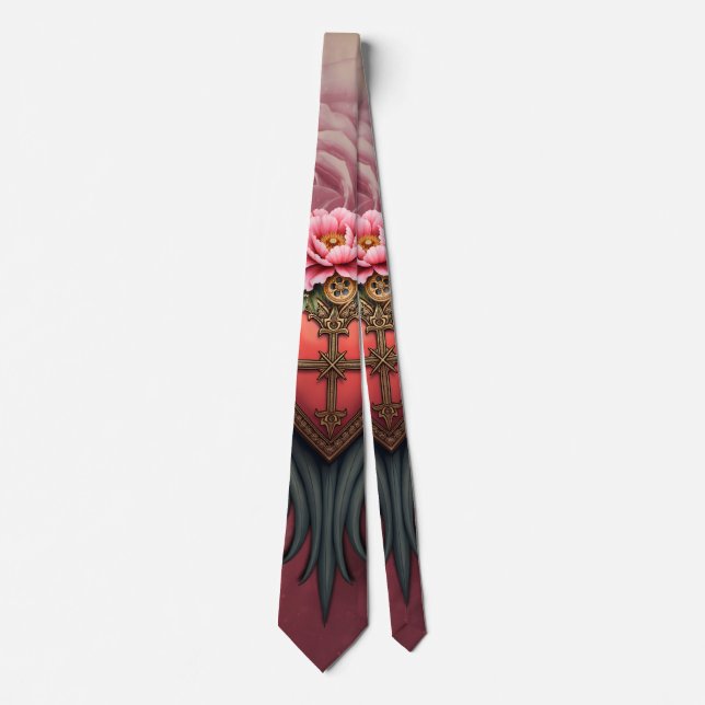Gothic Heart med Bloom och Vingar.. Slips (Framsida)