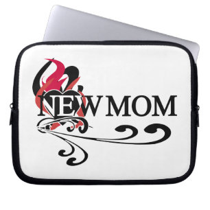 Gothic Heart New mamma T-shirts och presenter Laptop Sleeve