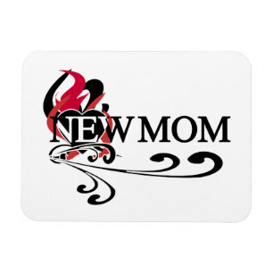 Gothic Heart New mamma T-shirts och presenter Magnet