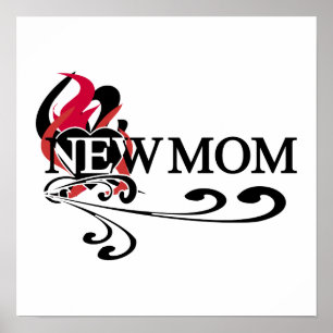 Gothic Heart New mamma T-shirts och presenter Poster