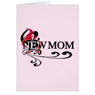 Gothic Heart New mamma Tshirts and Gifts Hälsningskort