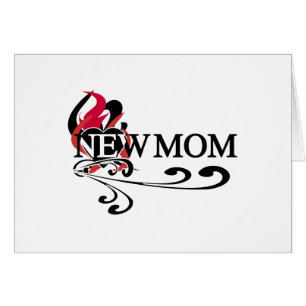 Gothic Heart New mamma Tshirts and Gifts Hälsningskort