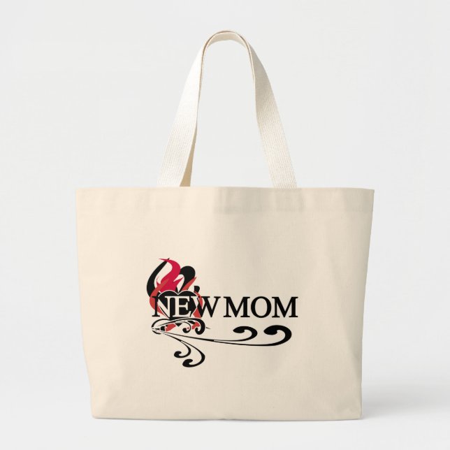 Gothic Heart New mamma Tshirts and Gifts Jumbo Tygkasse (Framsidan)