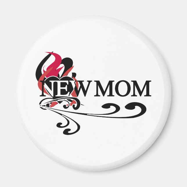 Gothic Heart New mamma Tshirts and Gifts Magnet (Framsidan)