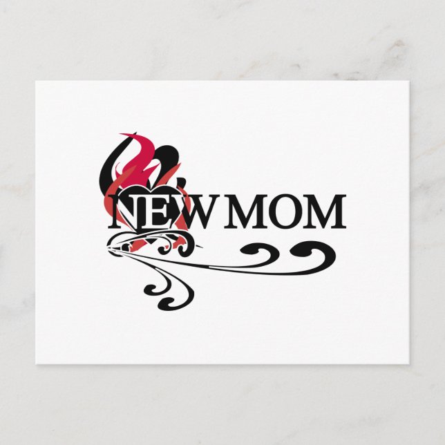 Gothic Heart New mamma Tshirts and Gifts Vykort (Framsida)