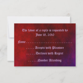 Gothic Heart RSVP-kort OSA Kort