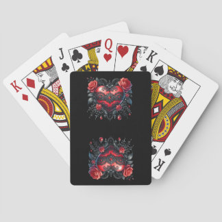 Gothic Heart Valentine Playing Cards Casinokort