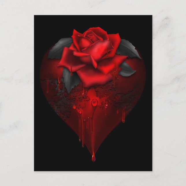 Gothic Heart Vykort (Framsida)