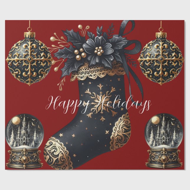 Gothic Holidays Wrapping Paper Presentpapper (Platt)