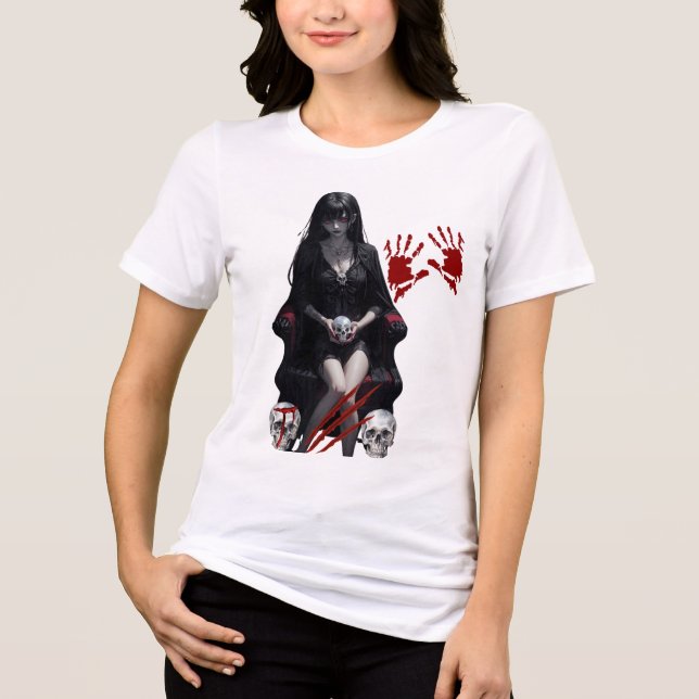 Gothic Horror Anime T-Shirt (Framsida)