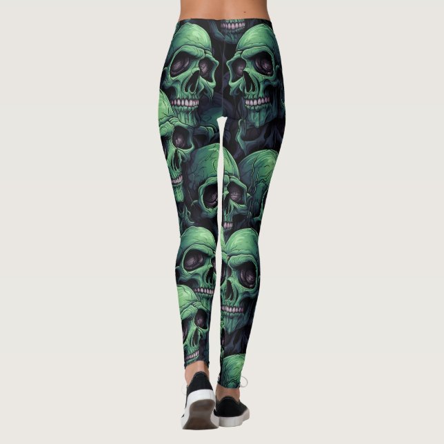 Gothic Horror Halloween Leggings (Baksida)
