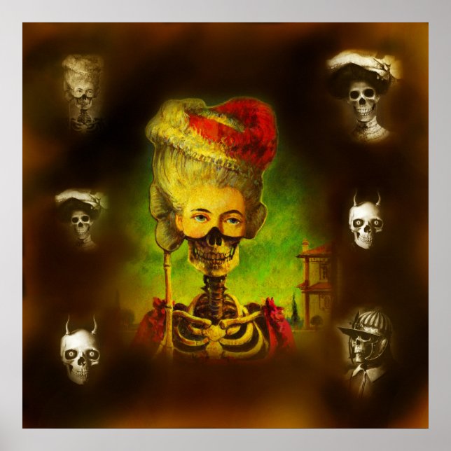 Gothic Horror Skeletons Poster (Framsidan)