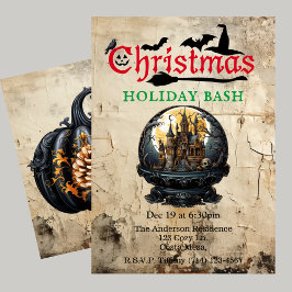 Gothic House Halloween-Helgdag Bash Inbjudningar