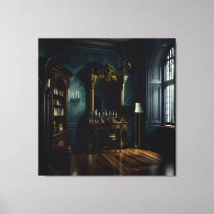 Gothic Inside Mansion Canvastryck