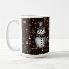 Gothic Julgran Creepy Snögubbar Kaffemugg