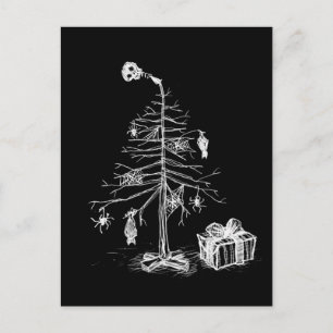 Gothic Julgran Helg Vykort