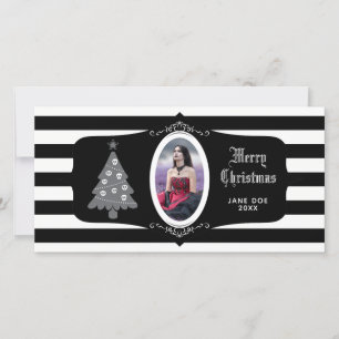 Gothic Julgran med Cameo Photo Card Julkort
