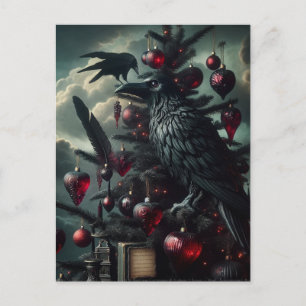 Gothic Julgran med Ravens Vykort