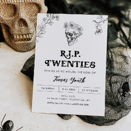 Gothic Kärlek 30års födelsedag-inbjudan, RIP 20:s Inbjudningar