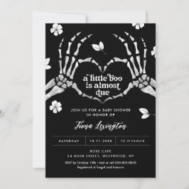 Gothic Kärlek Halloween Baby Shower-inbjudan Inbjudningar