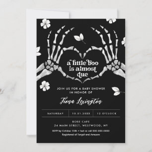 Gothic Kärlek Halloween Baby Shower-inbjudan Inbjudningar