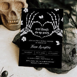 Gothic Kärlek Halloween Inbjudningskort för möhipp