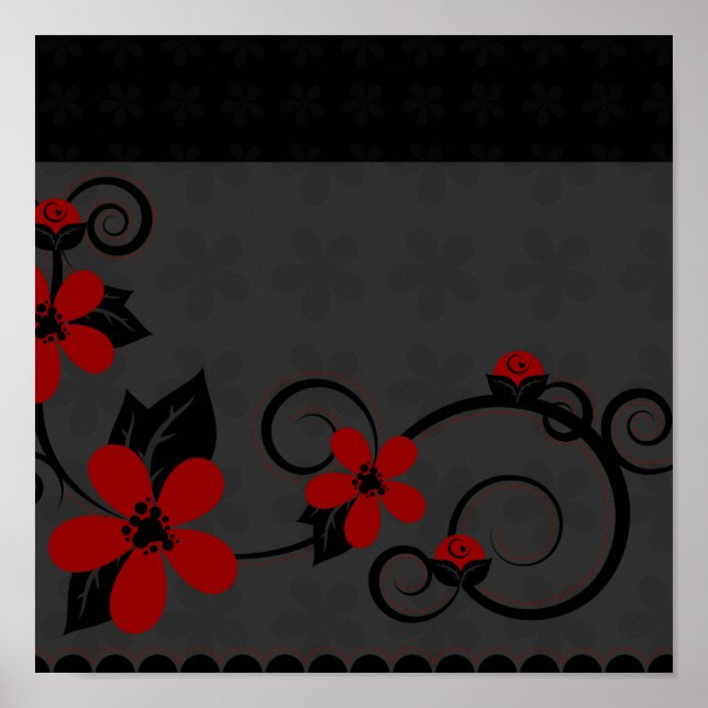 Gothic Kimono Design Poster (Framsidan)