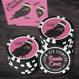 Gothic Kråka Merry Crowmas Kråka-ker-mästerskap Poker Marker