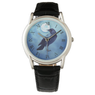 Gothic Kråka Watch i Blue Armbandsur