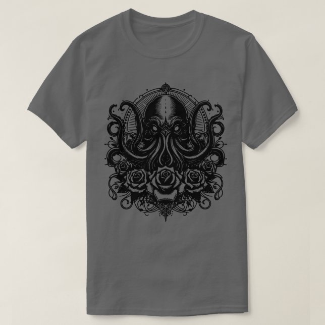 gothic kraken t shirt (Design framsida)
