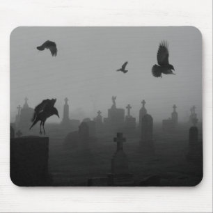 Gothic-Kråkor i monokrom Musmatta