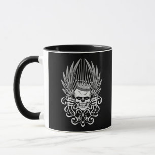 Gothic Kung Skull Mugg