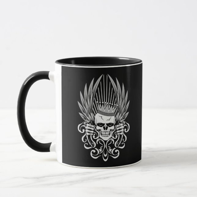 Gothic Kung Skull Mugg (Vänster)