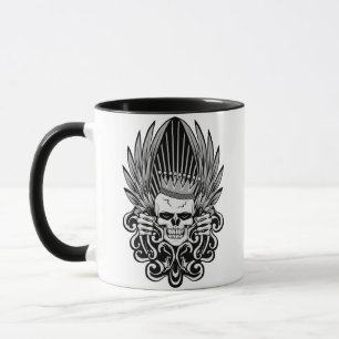 Gothic Kung Skull Mugg