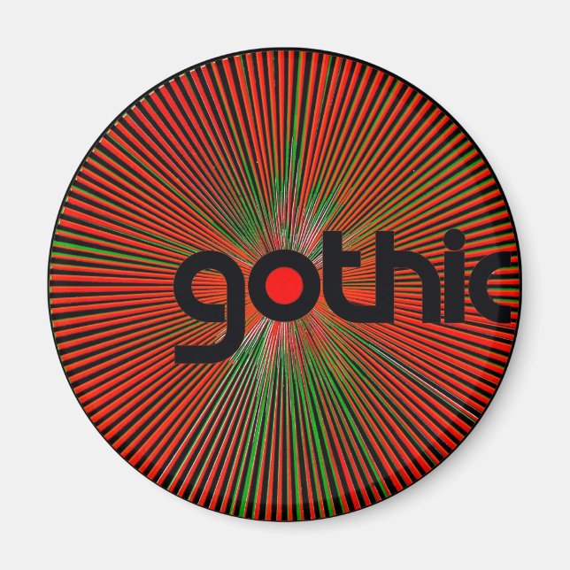 "Gothic" kylmagnet Magnet (Framsidan)